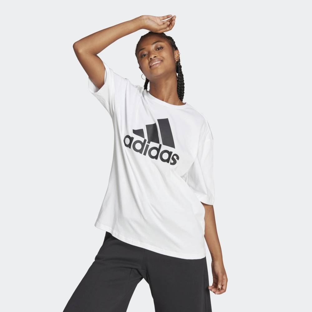 ADIDAS WOMEN'S BIG LOGO BOYFRIEND TEE