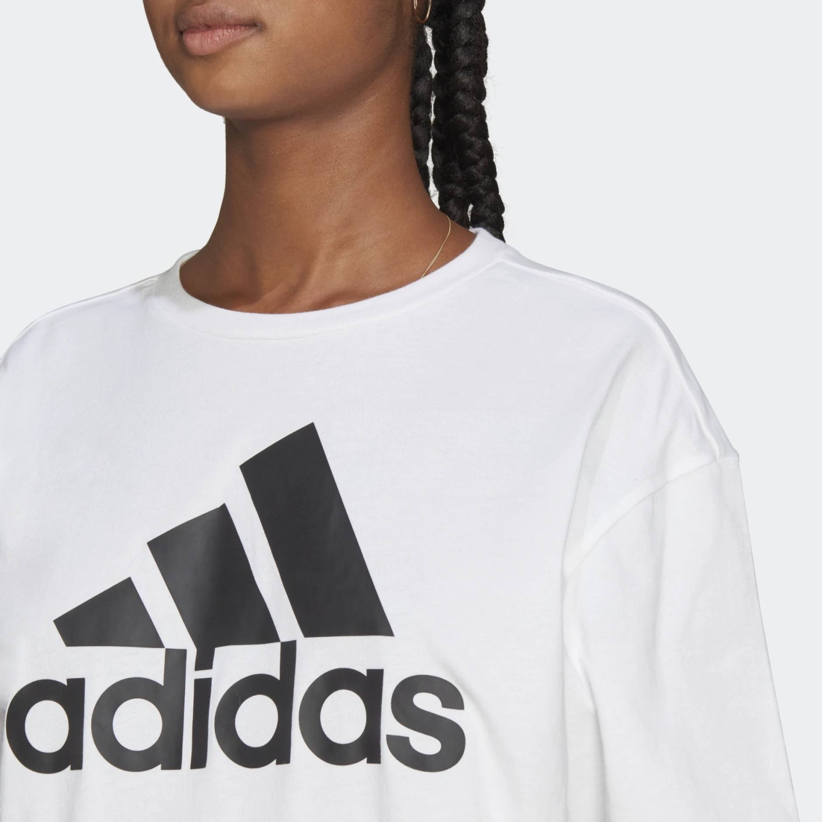 ADIDAS WOMEN'S BIG LOGO BOYFRIEND TEE