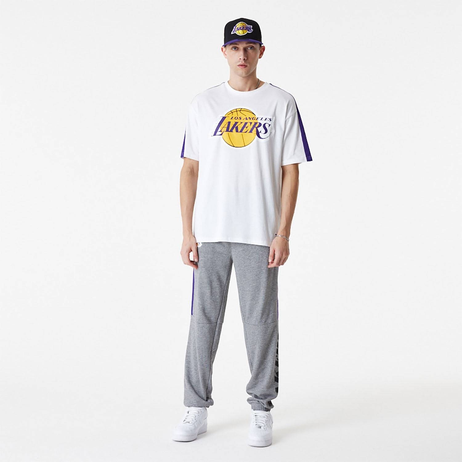 NEW ERA NBA COLOUR BLOCK TEE LOS ANGELES LAKERS