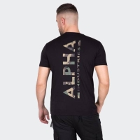 ALPHA INDUSTRIES BACKPRINT T-SHIRT CAMO PRINT