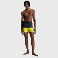 CALVIN KLEIN MEDIUM COLOR-BLOCK SWIM SHORT