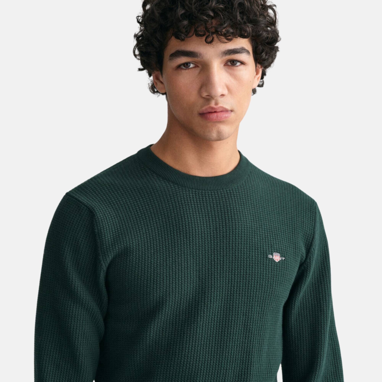 GANT MICRO COTTON TEXTURE C-NECK