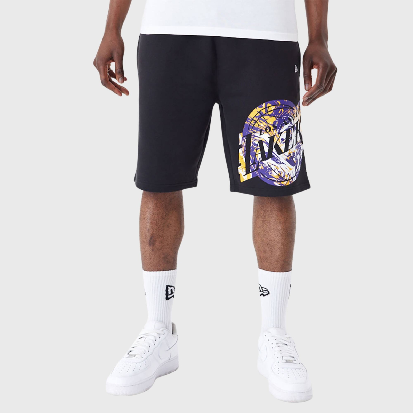 NEW ERA LOS ANGELES LAKERS NBA INFILL GRAPHIC SHORTS