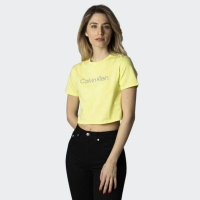 CALVIN KLEIN LOGO CROP TEE