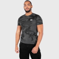 ALPHA INDUSTRIES BASIC T-SHIRT SMALL LOGO CAMO