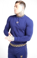 SIKSILK TAPE COLLAR LONGSLEEVE TEE