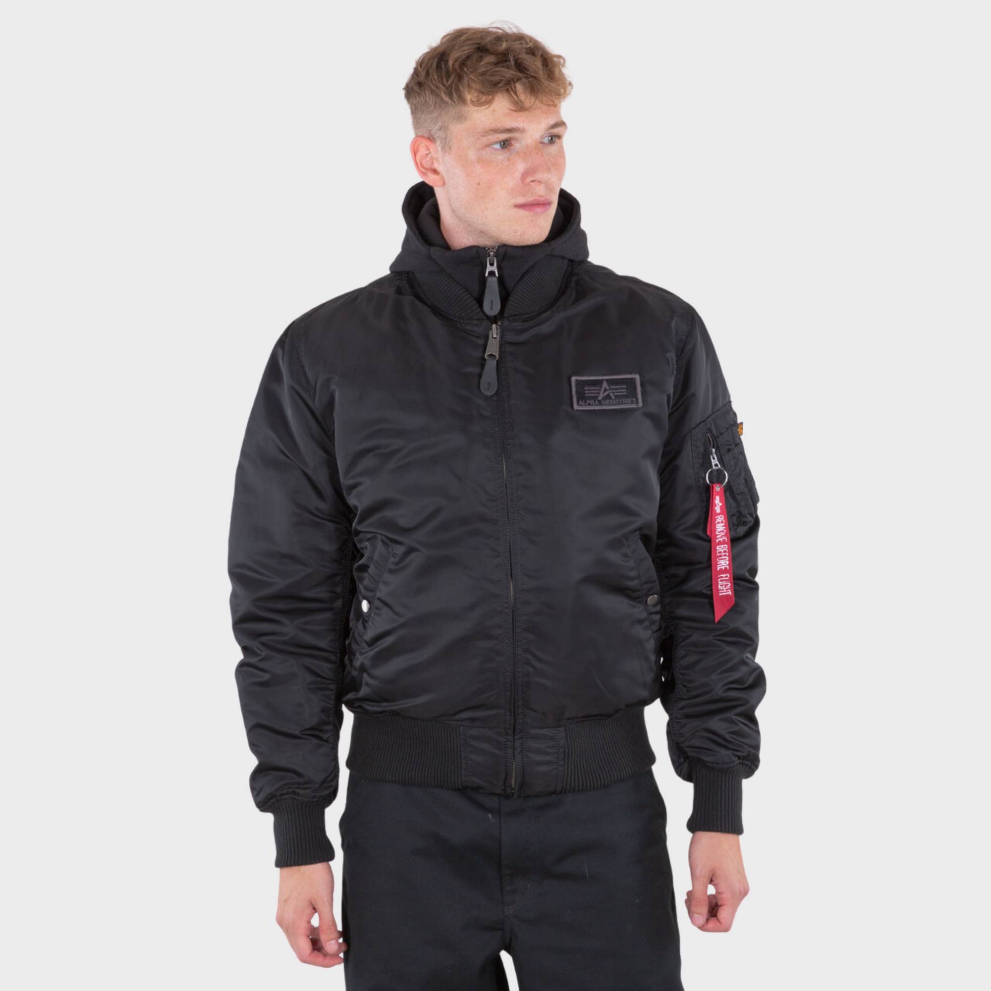 ALPHA INDUSTRIES: jacket for man - Black  Alpha Industries jacket 118113  online at