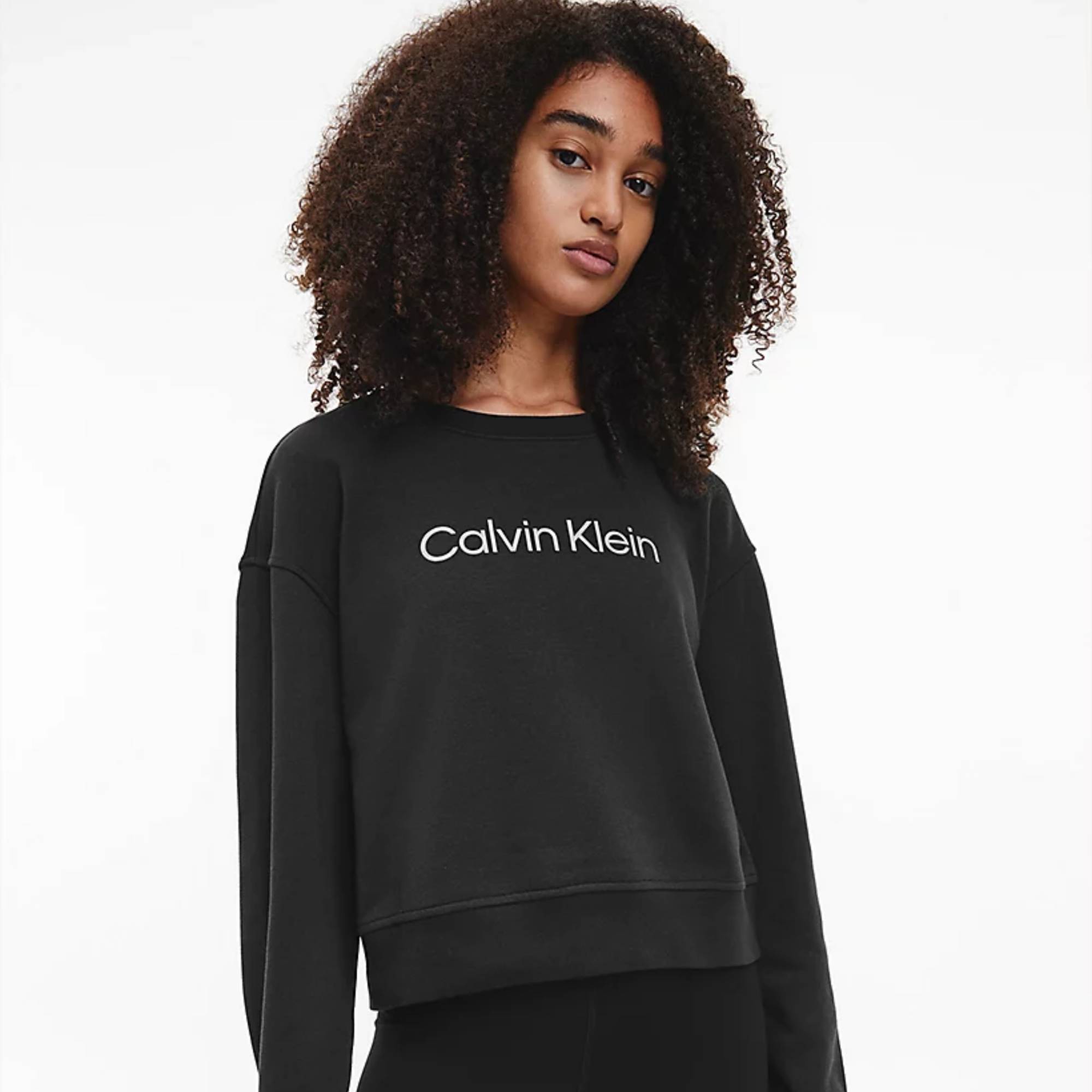 Calvin Klein Womens Performance Logo Sweatshirt 