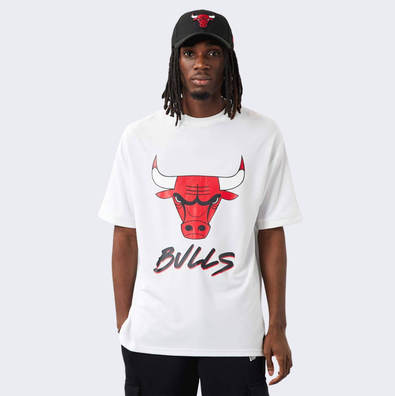 Official New Era NBA Team Logo Mesh Chicago Bulls Oversized T