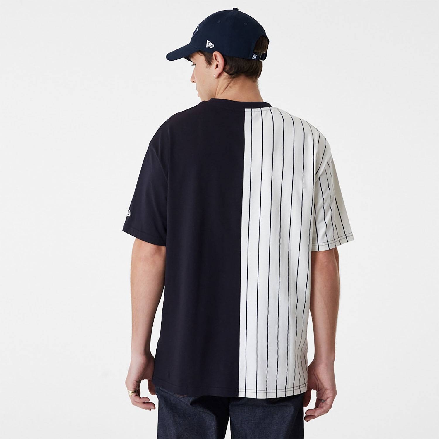 ellesse Striped Baseball T-Shirt In White