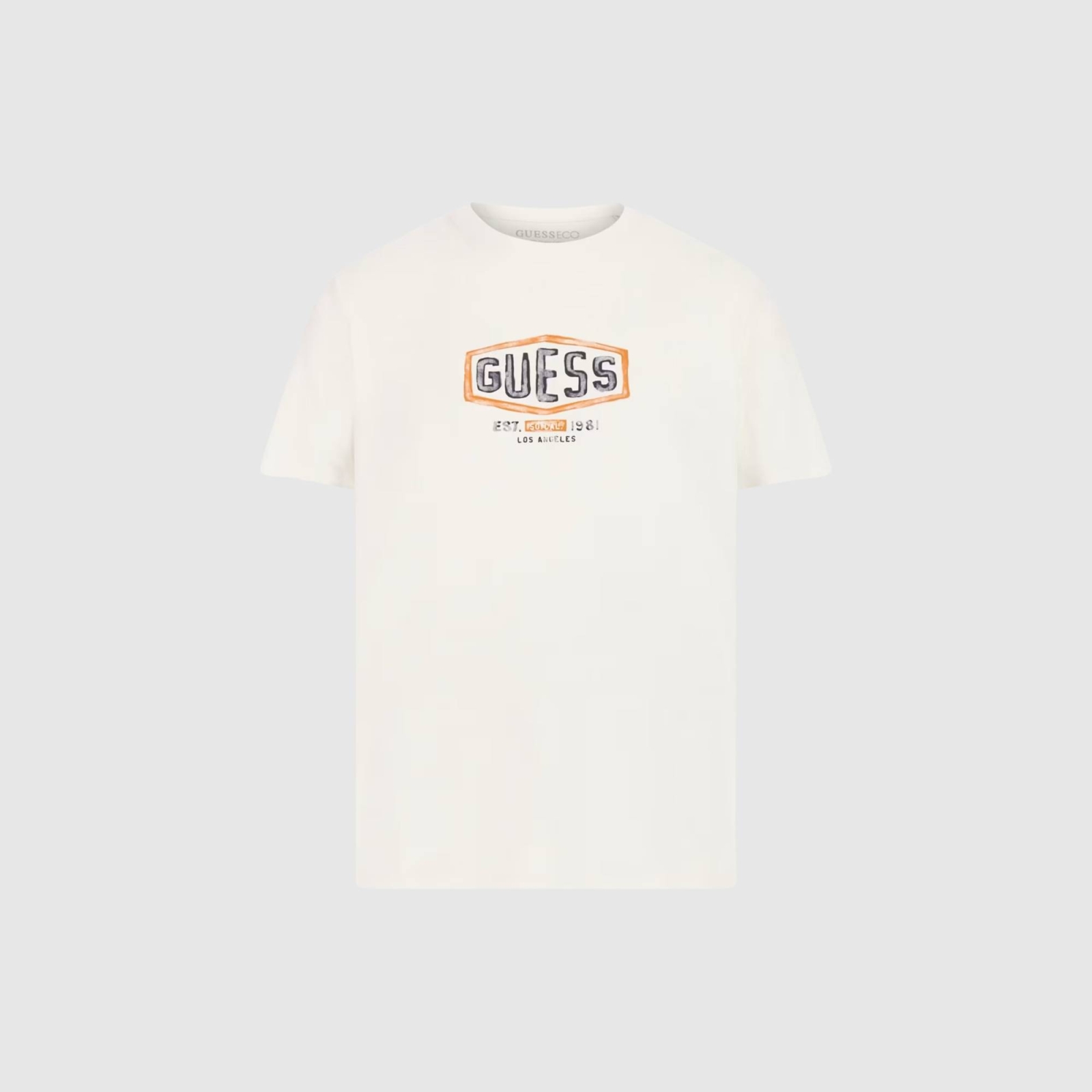 GUESS BOX CRACK LOGO T-SHIRT