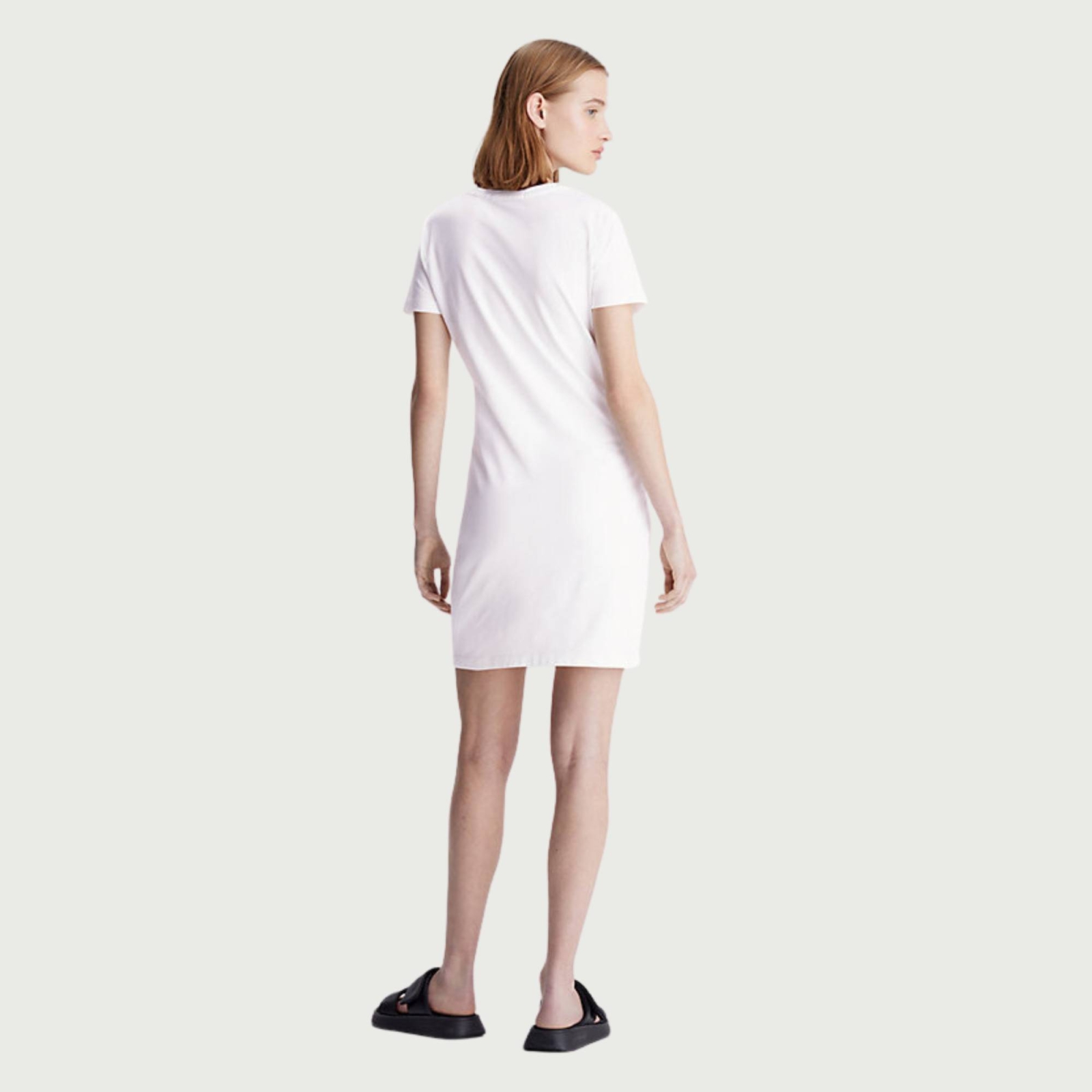 CALVIN KLEIN DIFFUSED MONOLOGO DRESS