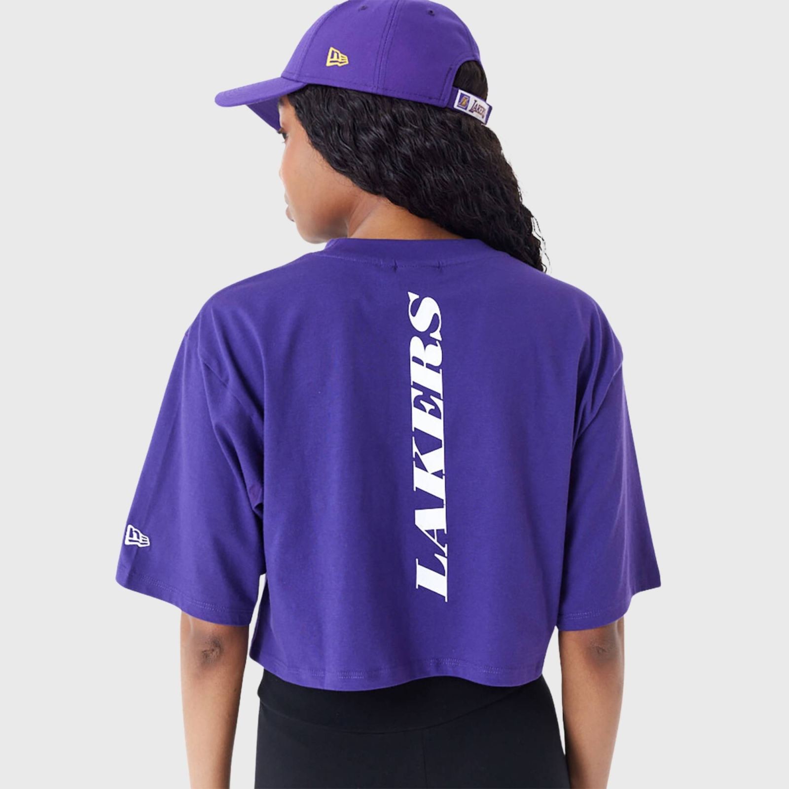 NEW ERA LOS ANGELES LAKERS NBA TEAM LOGO CROP TEE