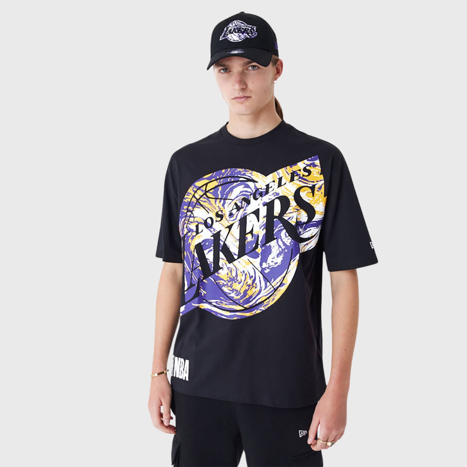 NEW ERA LOS ANGELES LAKERS NBA AOP INFILL TEE