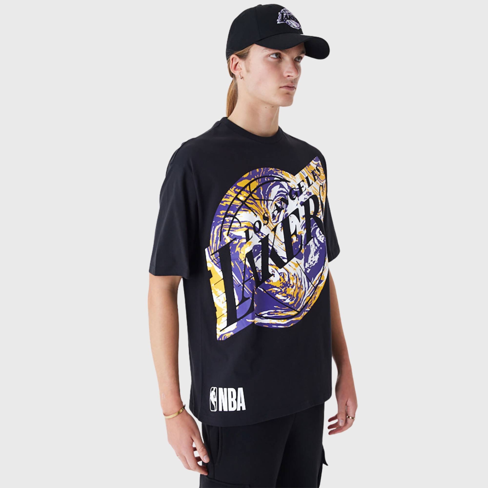 NEW ERA LOS ANGELES LAKERS NBA AOP INFILL TEE