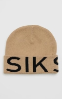 SIKSILK JACQUARD COTTON CUFF BEANIE