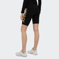 DKNY DISTRESSED CRACKLE LOGO BIKE SHORT