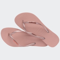 HAVAIANAS SANDAL SLIM LOGO METALLIC