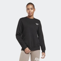 REEBOK WOMENS LEFT CHEST LOGO CREW SWEAT