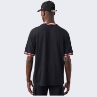 NEW ERA CHICAGO BULLS SHORT SLEEVE TEAM LOGO OVRSIZED MESH TEE