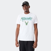 NEW ERA MILWAUKEE BUCKS SCRIPT TEE