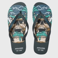 JACK AND JONES COLOUR SKULL FLIP FLOP JUNIOR