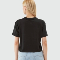 CONVERSE RETRO CHUCK TAYLOR CROPPED T-SHIRT - CONVERSE BLACK