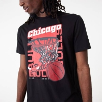 NEW ERA NBA BBALL GRAPHIC TEE CHICAGO BULLS