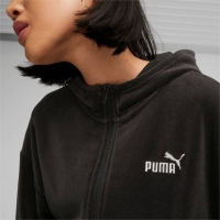 PUMA ESSENTIAL ELEVATED VELOUR ZIP HOODIE