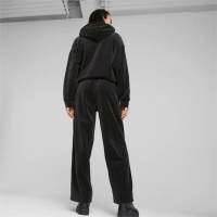 PUMA ESSENTIAL ELEVATED VELOUR STRAIGHT PANTS