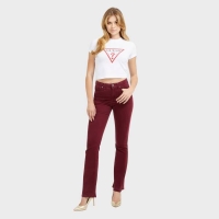 GUESS TRIANGLE STAR CROP TEE