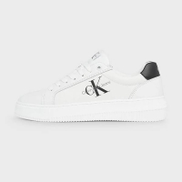 CALVIN CHUNKY CUPSOLE LEATHER MONO SNEAKERS