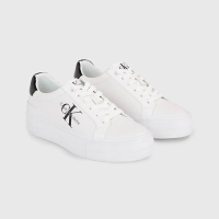 CALVIN BOLD VULC FLATF LOW LACE LEATHER SNEAKERS