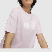 PUMA ESS CROPPED LOGO TEE