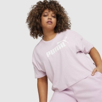 PUMA ESS CROPPED LOGO TEE