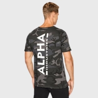 ALPHA INDUSTRIES BACKPRINT T-SHIRT CAMO