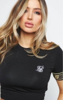 SIKSILK ROMA TAPE CROP TEE