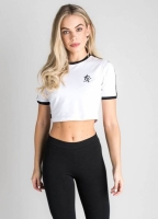 GYM KING RINGER CROP TEE