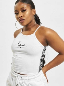 KARL KANI SMALL SIGNATURE TAPE TOP