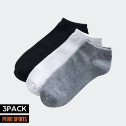 PRIVE SPORTS 3PACK LOW CUT UNISEX SOCKS