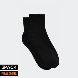 PRIVE SPORTS 3PACK QUARTER UNISEX SOCKS