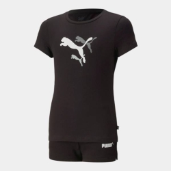 PUMA GIRLSRAPHIC TEE & SHORTS SET GIRLS