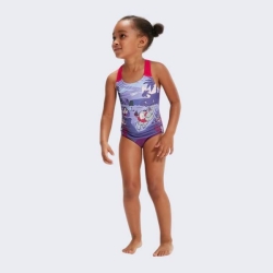 SPEEDO GIRLS LEARN TO SWIM PRINTED CROSSBACK