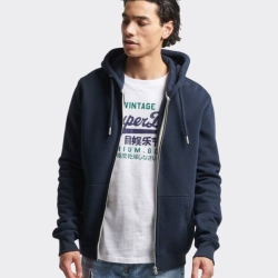 SUPERDRY ESSENTIAL LOGO ZIP HOODIE MENS