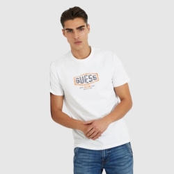 GUESS BOX CRACK LOGO T-SHIRT