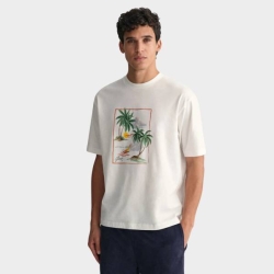 GANT HAWAII PRINTED GRAPHIC SS T-SHIRT