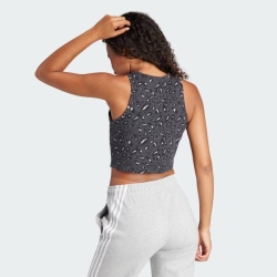 ADIDAS ANIMAL PRINT CROPPED TANK