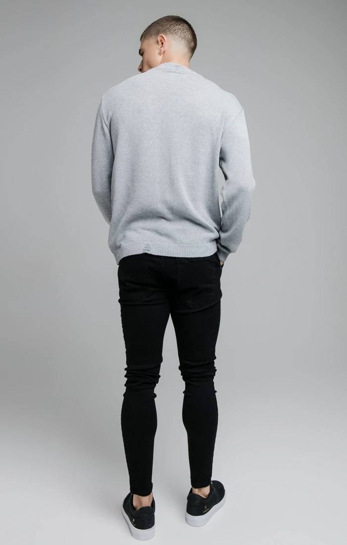 SIKSILK DIVISION KNIT SWEATER