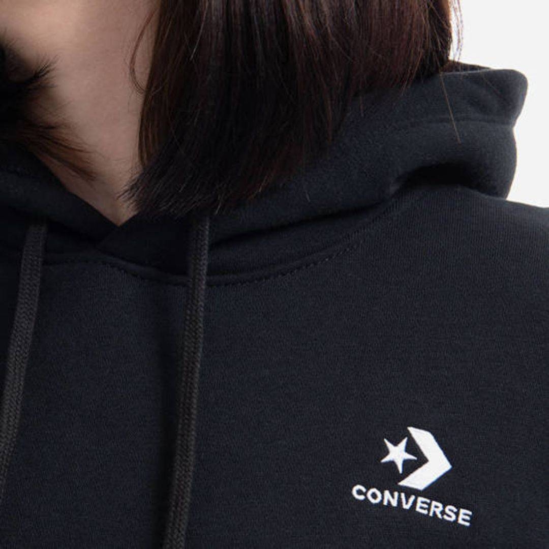 CONVERSE EMBROIDERED FLEECE HOODIE