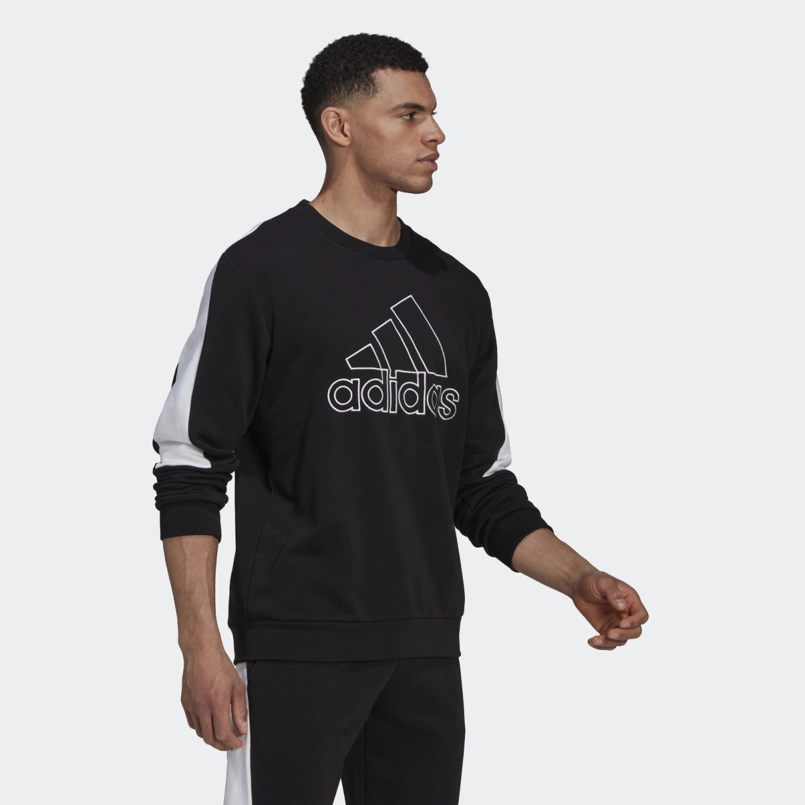 ADIDAS MENS LOGO CREW SWEAT